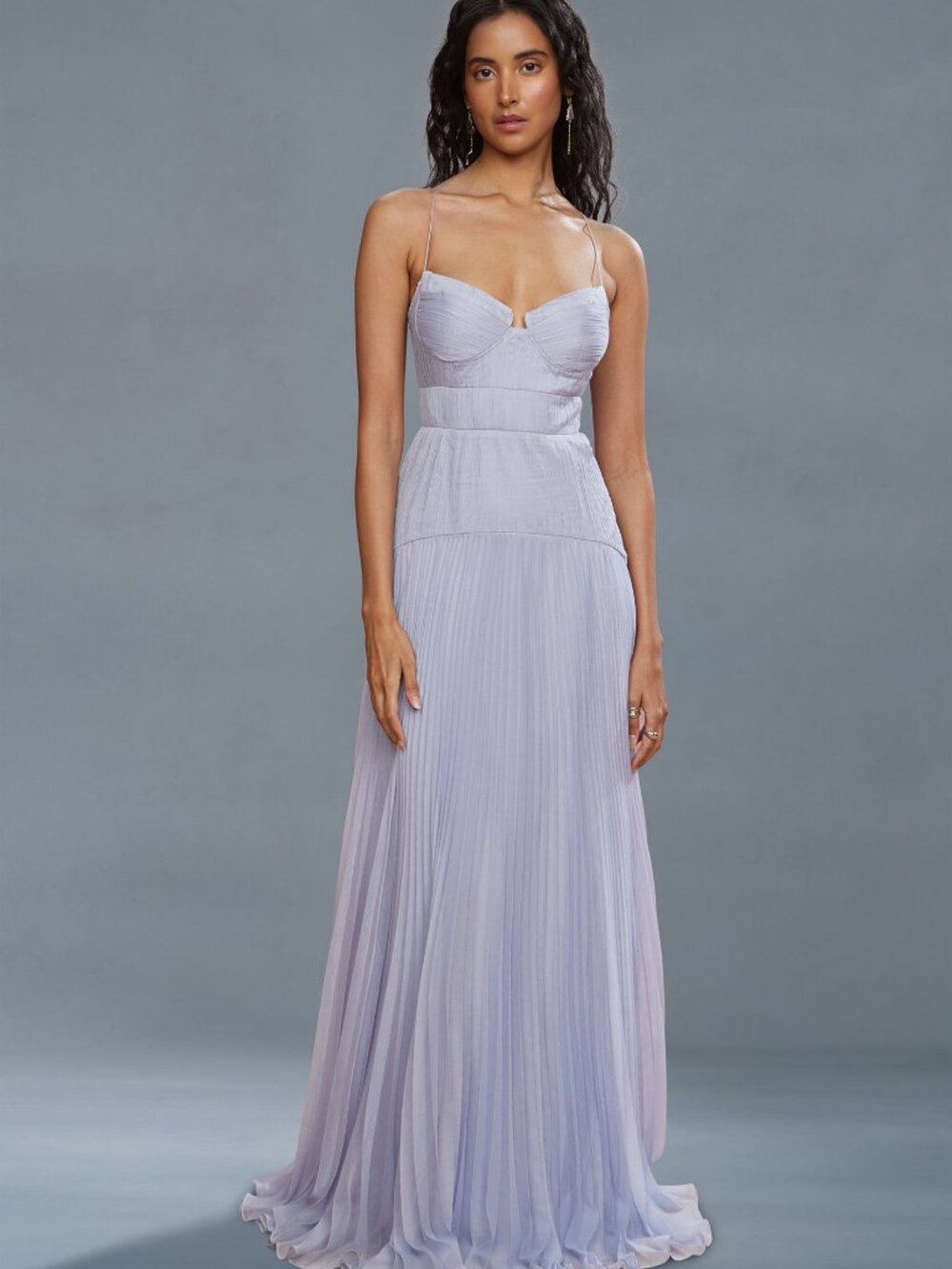 AMUR Saylor Pleated Gown, size 6, NWT
